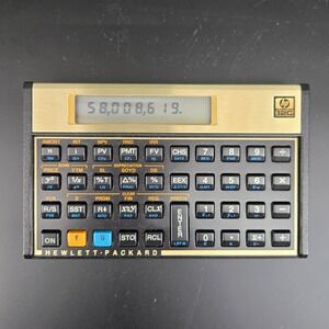 Vintage HP-12C Financial Calculator w/ Original Case and Manual Tested Working